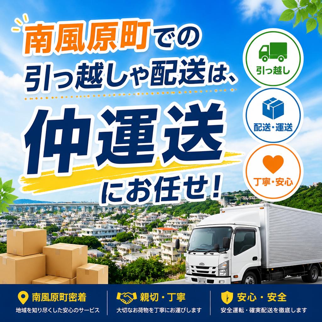 南風原町での引っ越しや配送は、仲運送にお任せ！