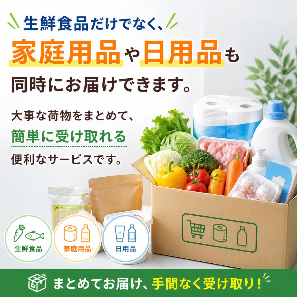 家庭用品も一緒に運搬