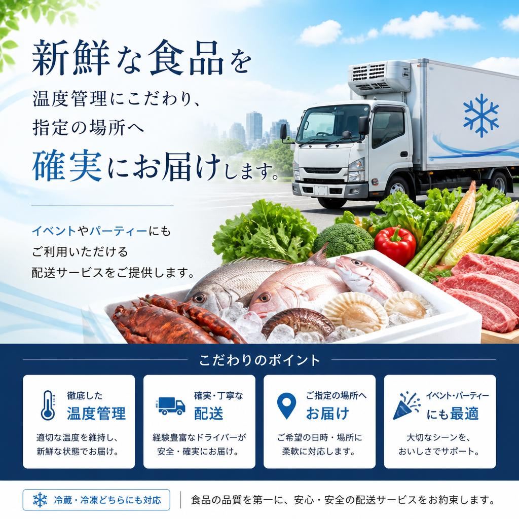 食品配送の安心