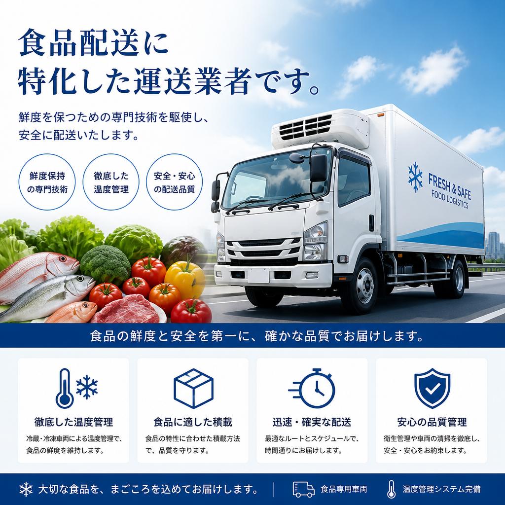 食品配送のプロフェッショナル