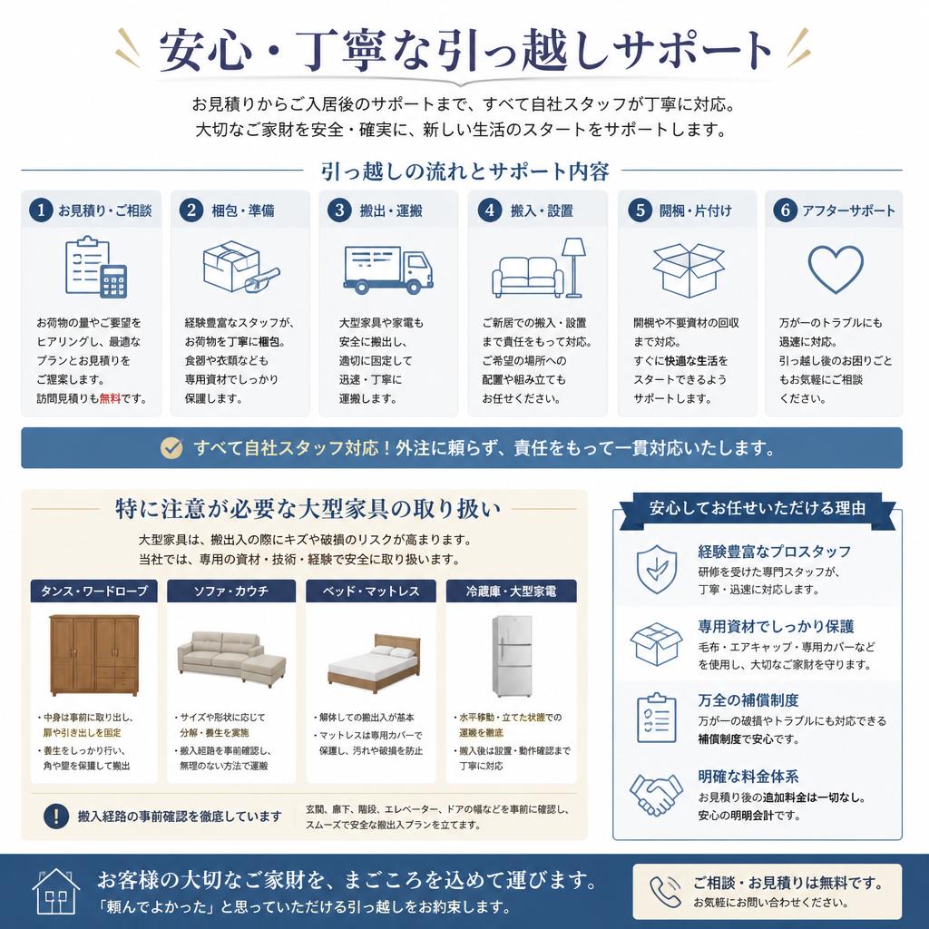 4. 引っ越しサービス - 軽快で安心な引っ越し