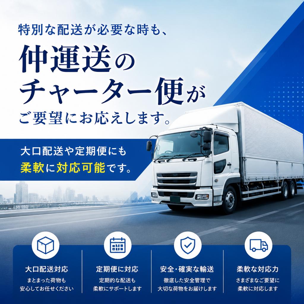 チャーター便で特別なニーズに応える!