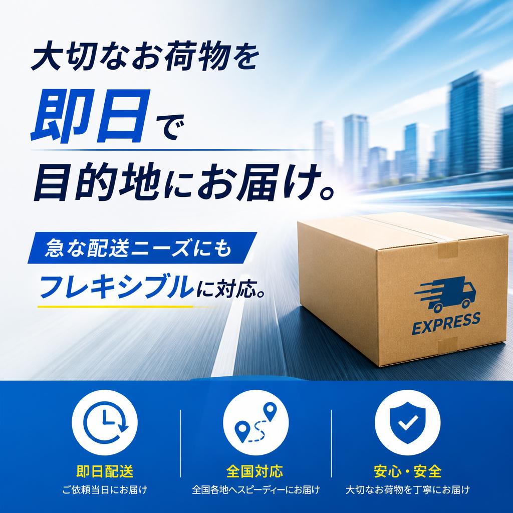 迅速な即日配送！