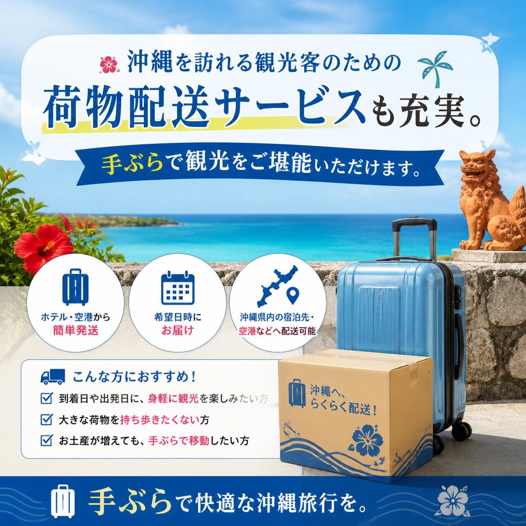 観光客向けの荷物配送サービス