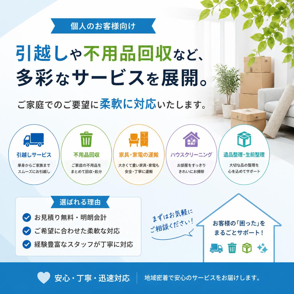 個人様向け配送サービス