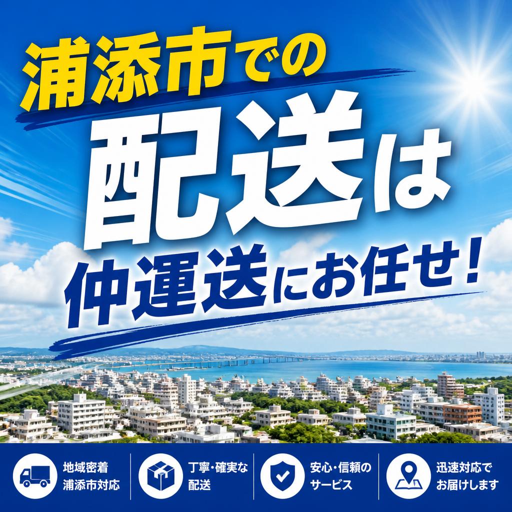 浦添市での配送は仲運送にお任せ！
