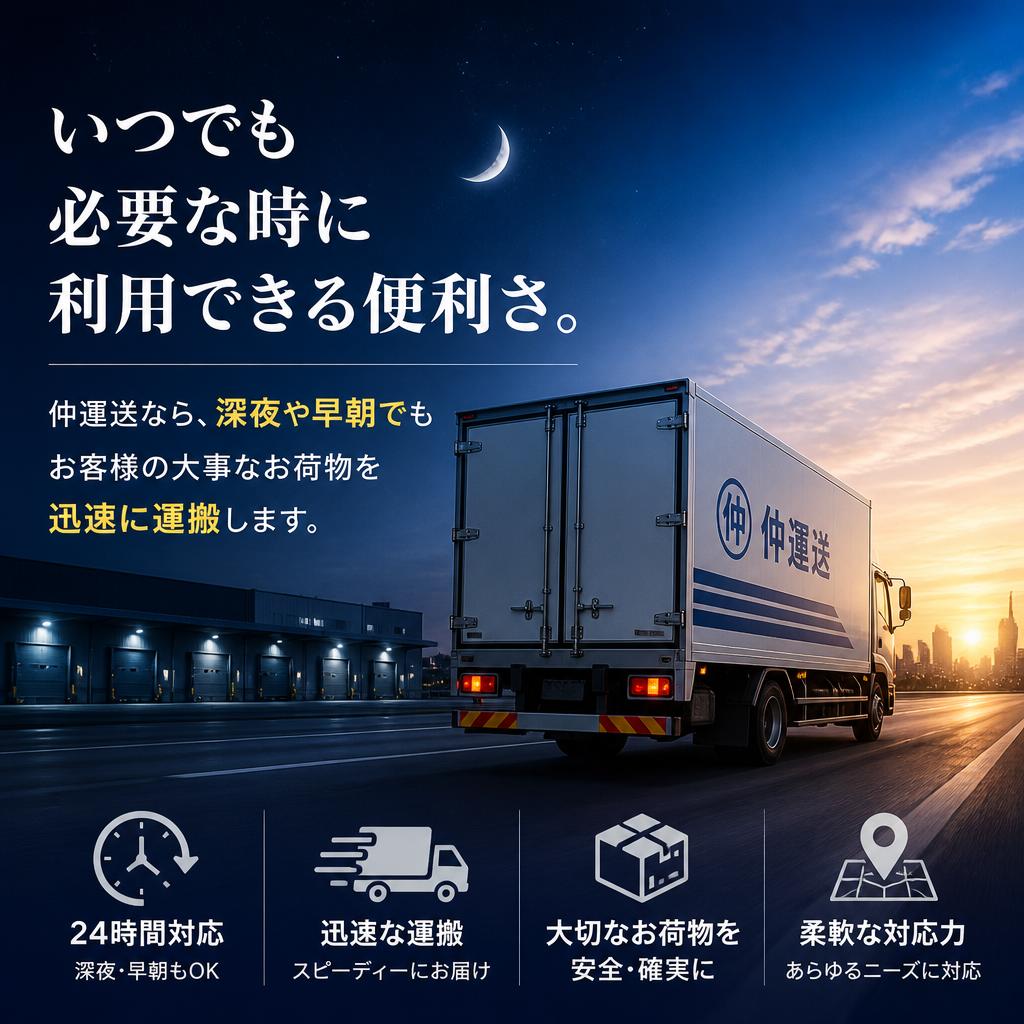 24時間対応の安心感