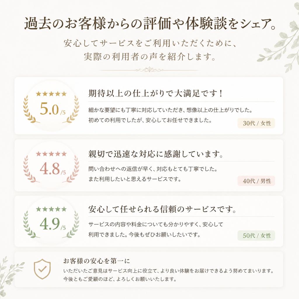 お客様の声
