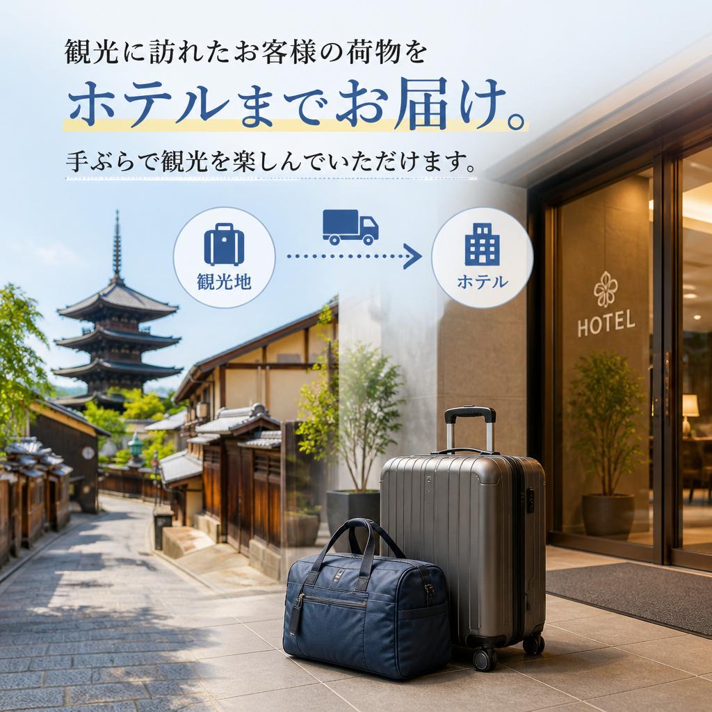 観光客向けの荷物配送サービス