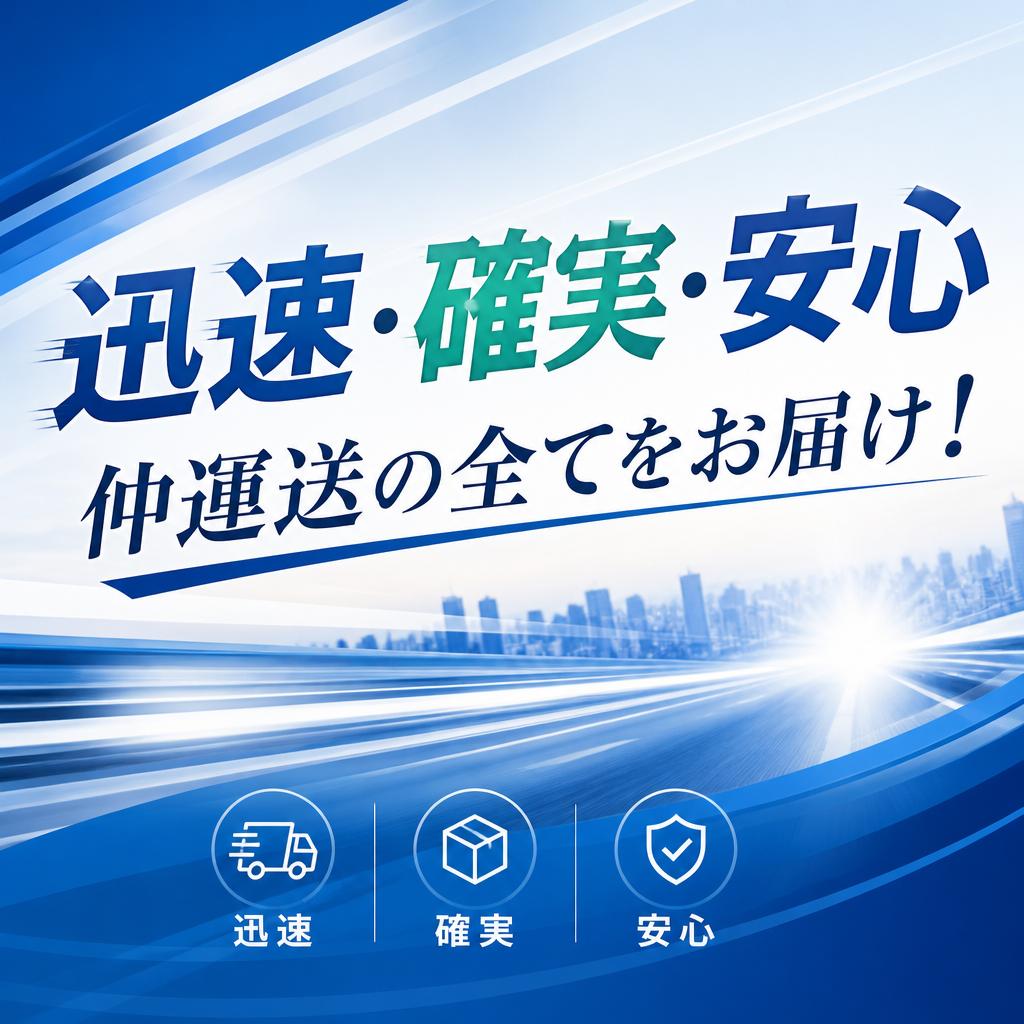 「迅速・確実・安心」仲運送の全てをお届け！