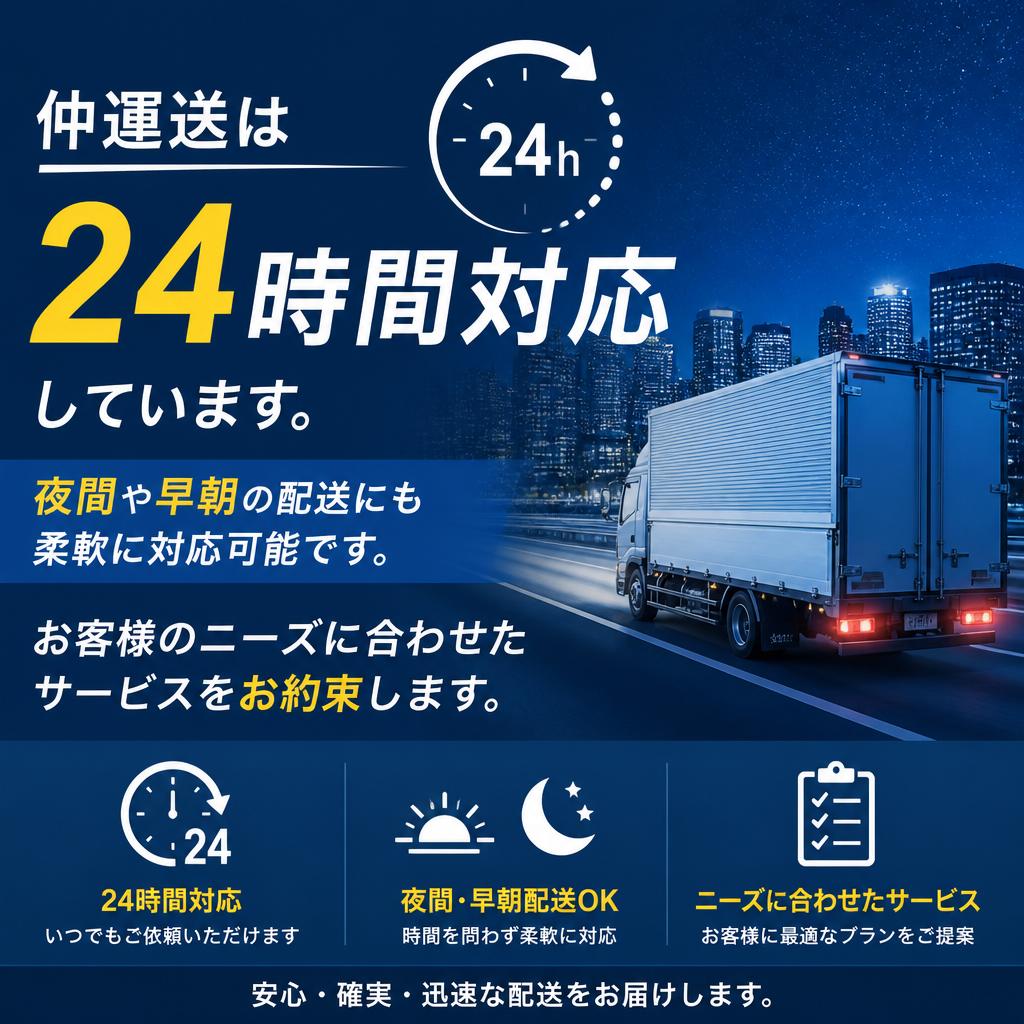 24時間対応の安心サービス