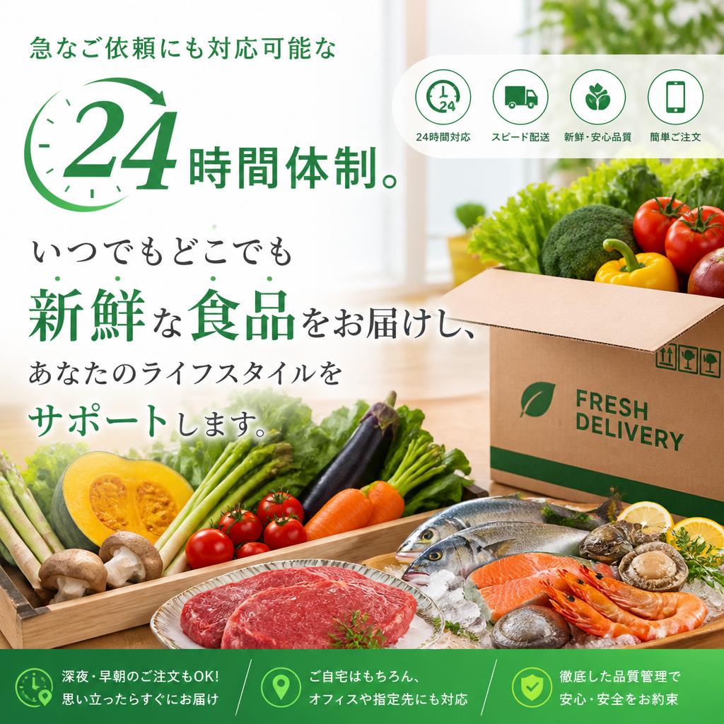 24時間対応の便利さ